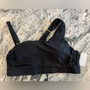 NWT Black 🖤💦 Bathing Suit Top ( Only) Bikini - Asymmetrical Straps